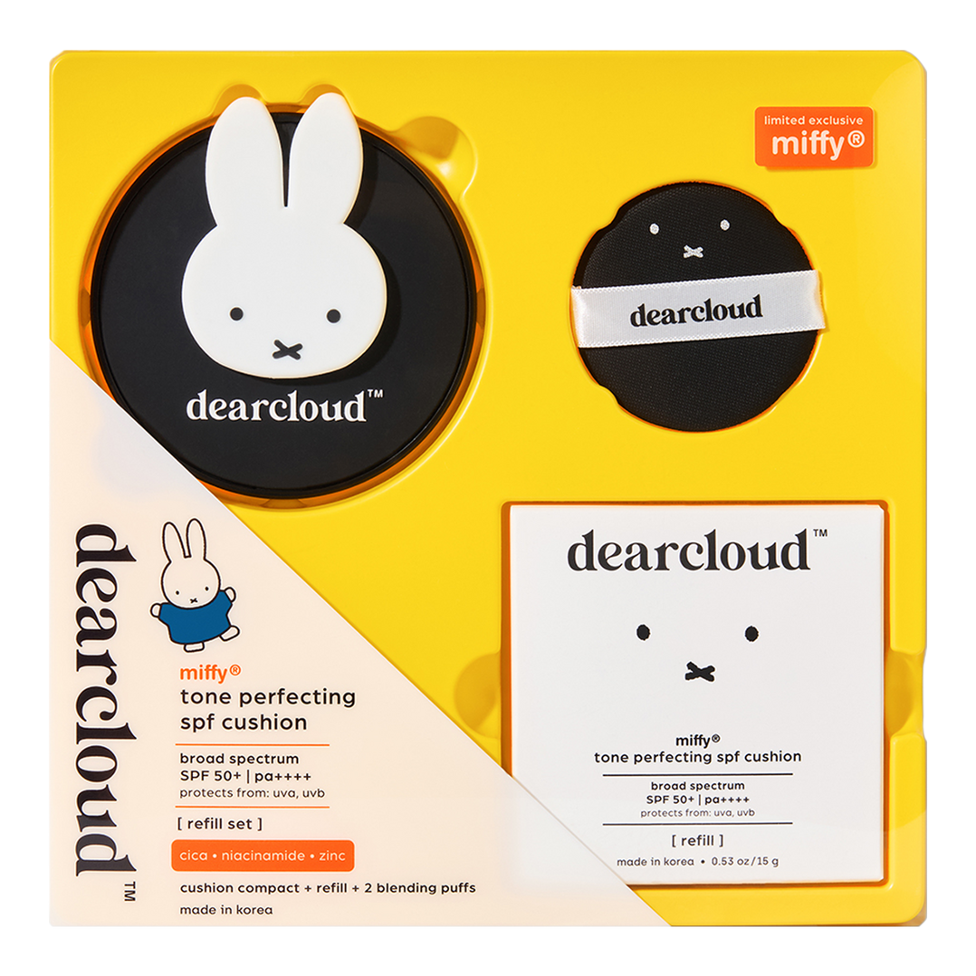 dearcloud Miffy Tone Perfecting SPF Cushion Set