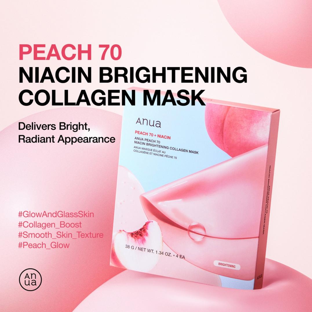 ANUA Peach 70 Niacin Brightening Collagen Mask
