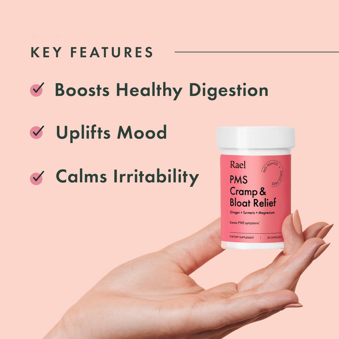 Rael PMS Cramp & Bloat Supplement