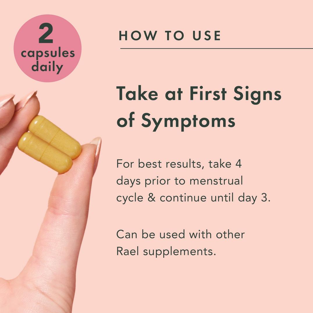 Rael PMS Cramp & Bloat Supplement