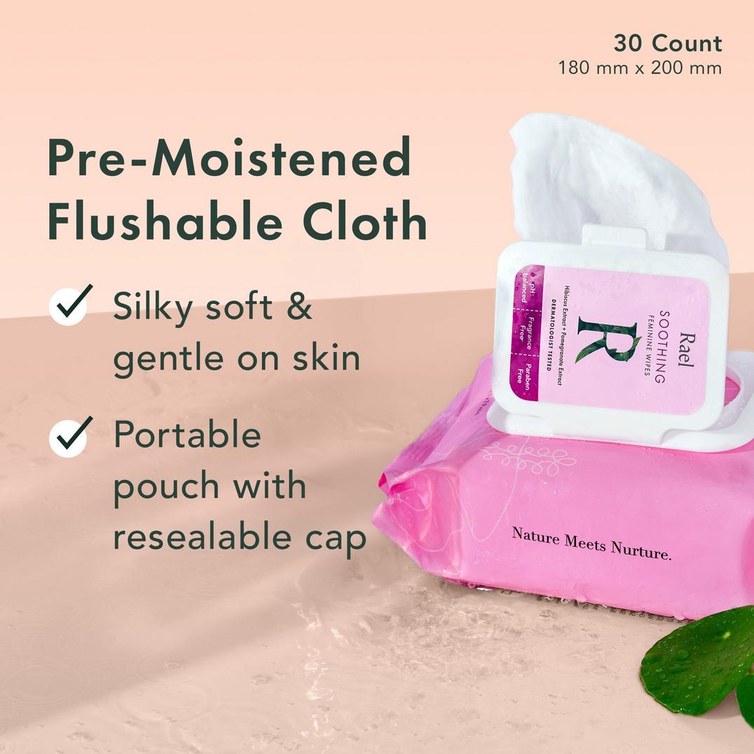 Rael Soothing Feminine Wipes