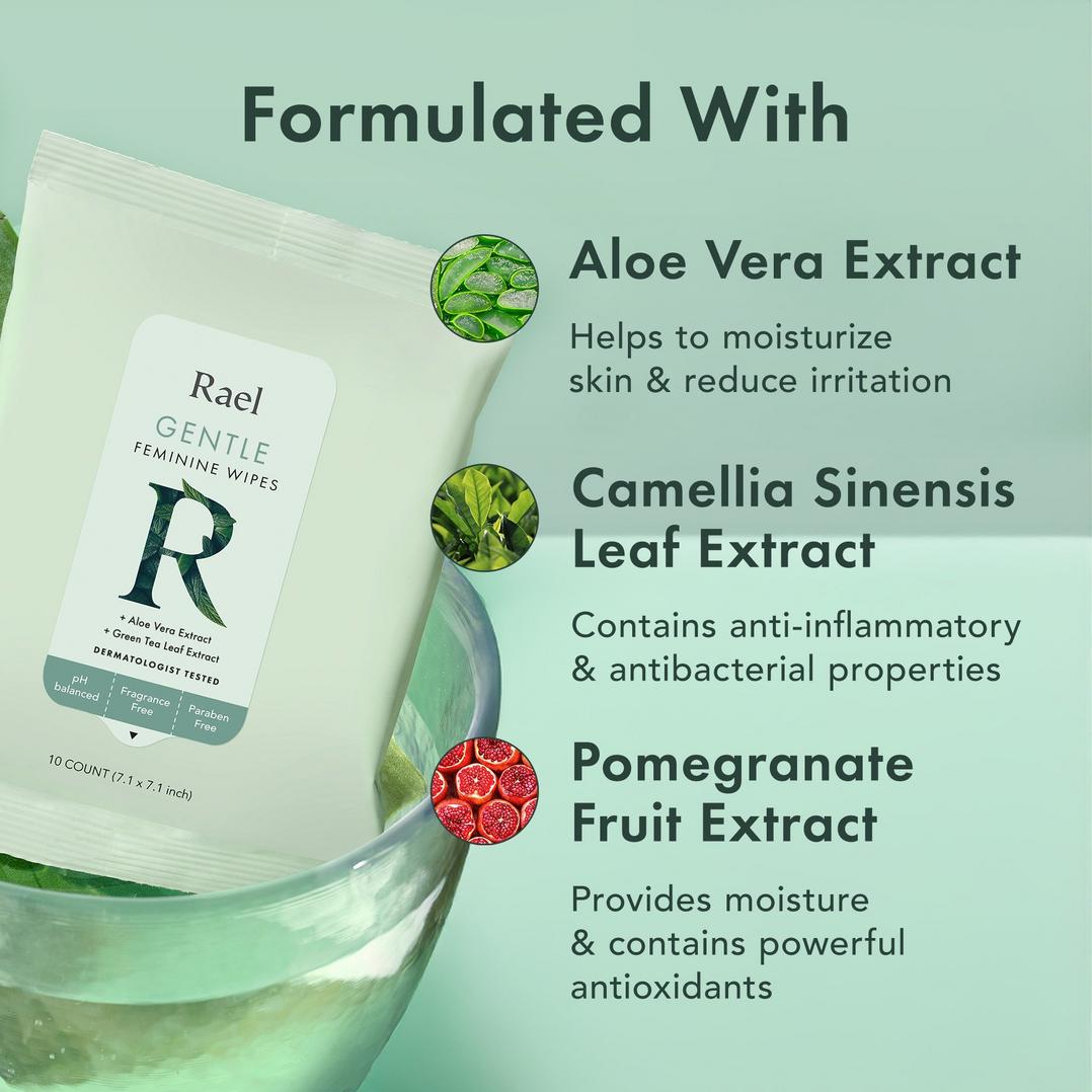Rael Gentle Feminine Wipes