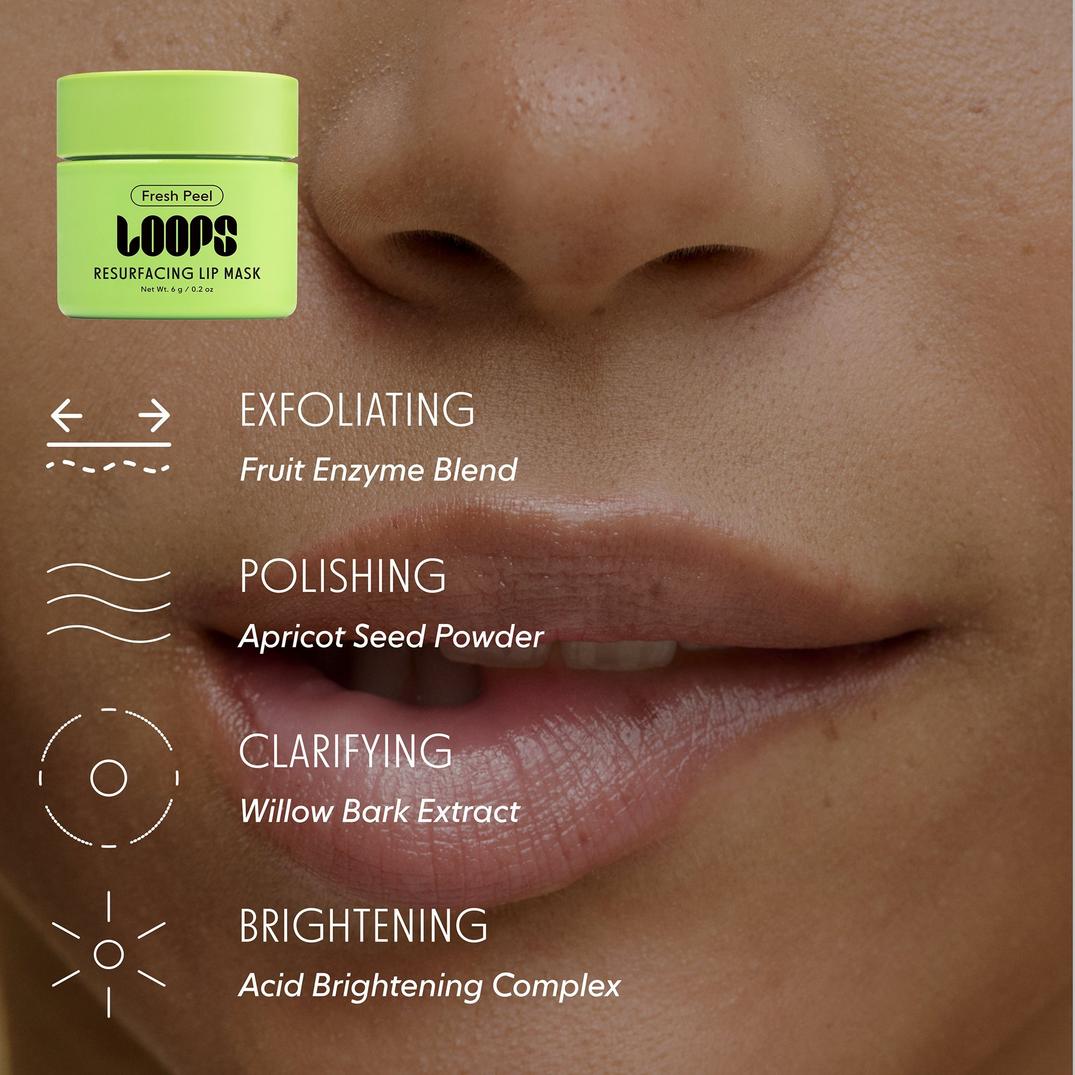 LOOPS Luxe Lips Trio Mini Lip Mask 3 Piece Variety Set