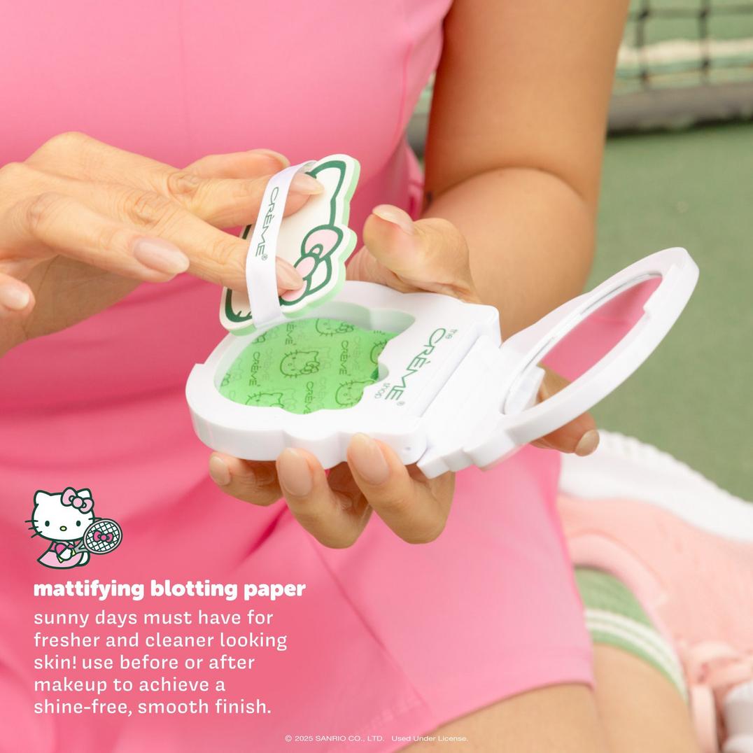 The Crme Shop Hello Kitty Mattifying Blotting Paper with Compact Mirror
