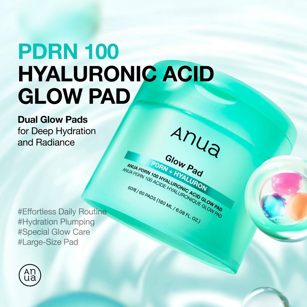 ANUA PDRN 100 Hyaluronic Acid Glow Pad