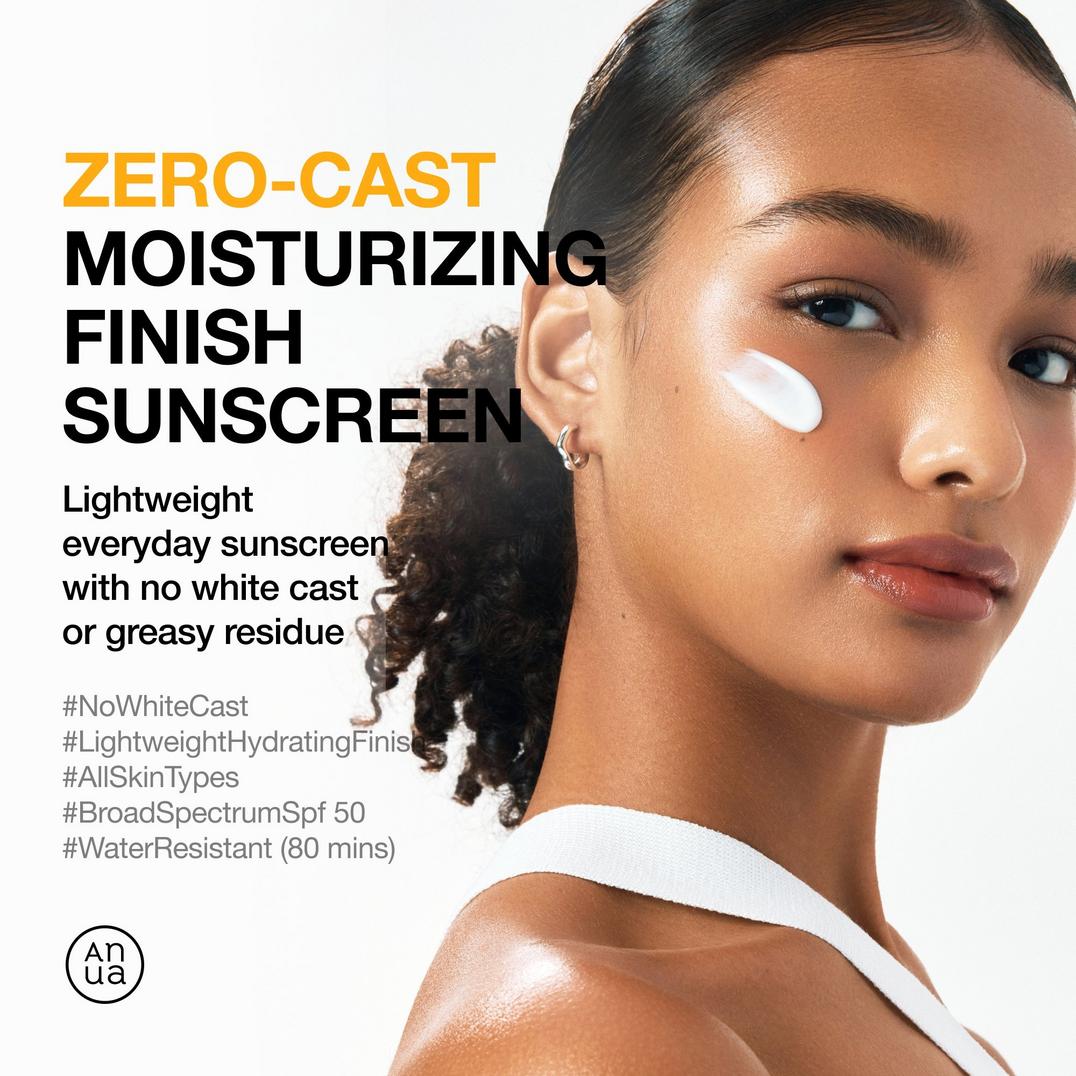 ANUA Zero-Cast Moisturizing Finish Sunscreen