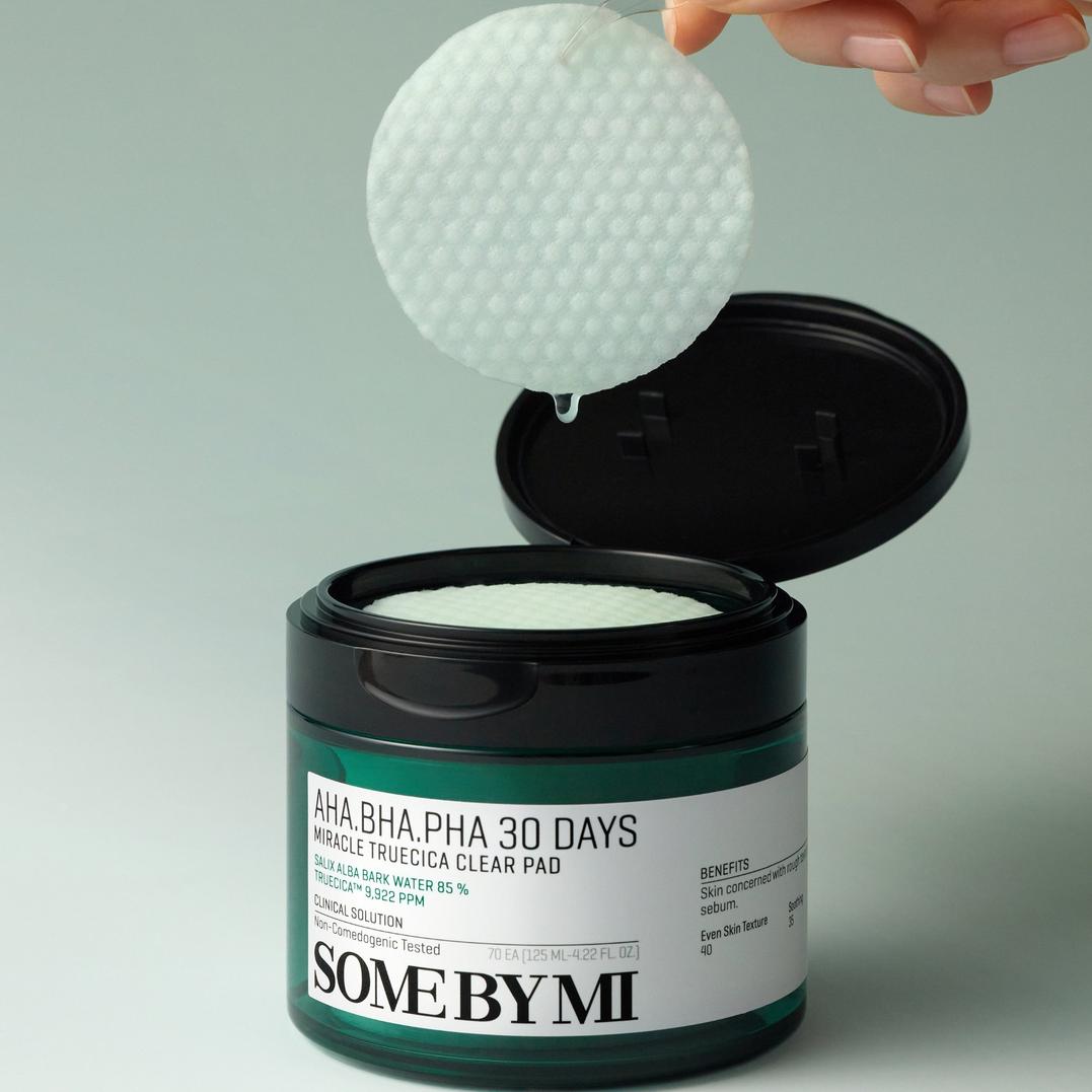 SOME BY MI AHA BHA PHA 30 Day Miracle Exfoliating Cica Toner Pads