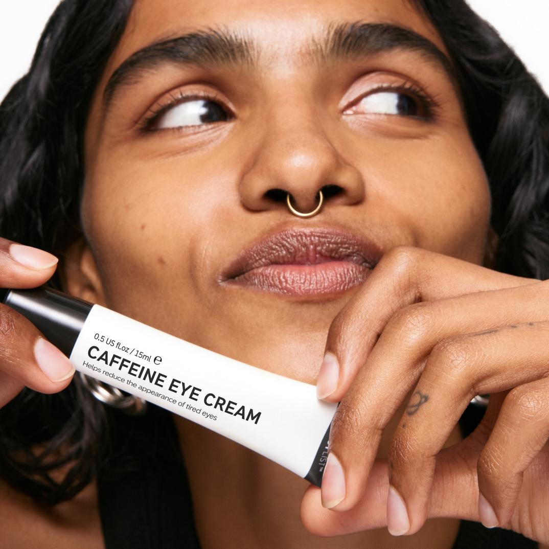 The INKEY List Caffeine De-puffing + Dark Circle Eye Cream, detail