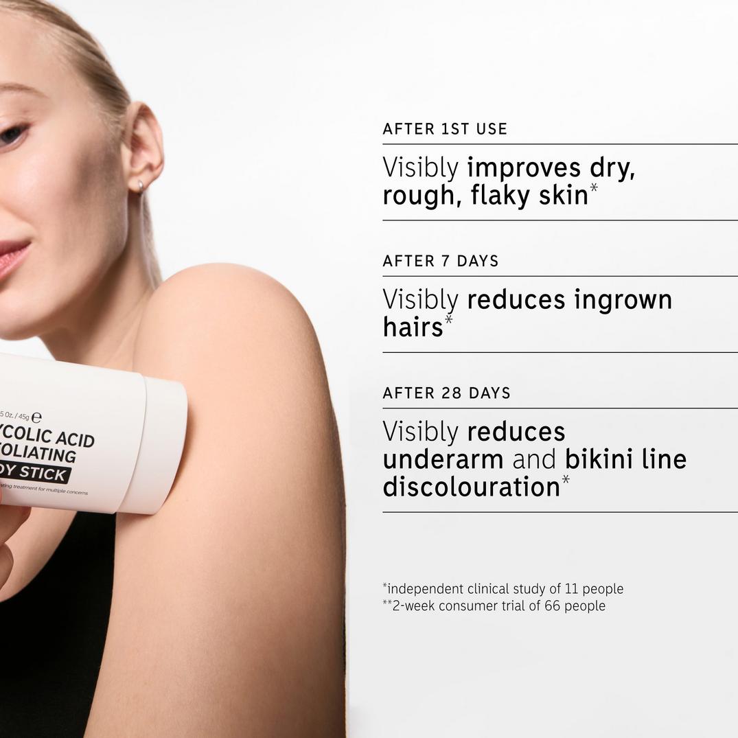 The INKEY List Glycolic Acid Exfoliating Body Stick, sole