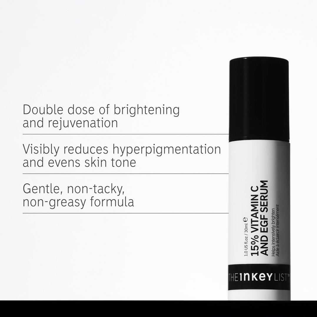 The INKEY List 15% Vitamin C & EGF Brightening Serum