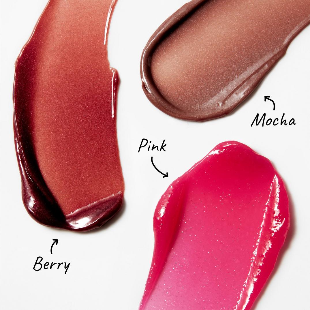 The INKEY List Tripeptide Plumping Lip Balm, in use