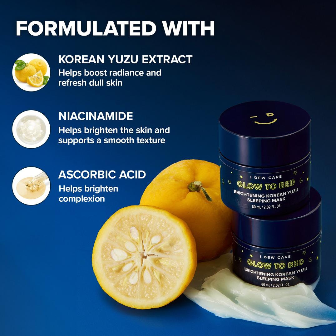 I Dew Care Glow To Bed Brightening Korean Yuzu Sleeping Mask