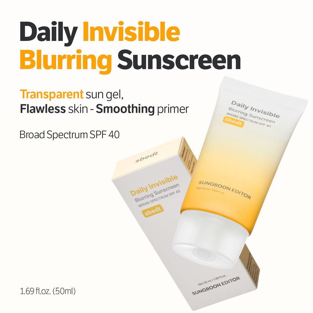 SUNGBOON EDITOR Daily Invisible Blurring Sunscreen SPF 40