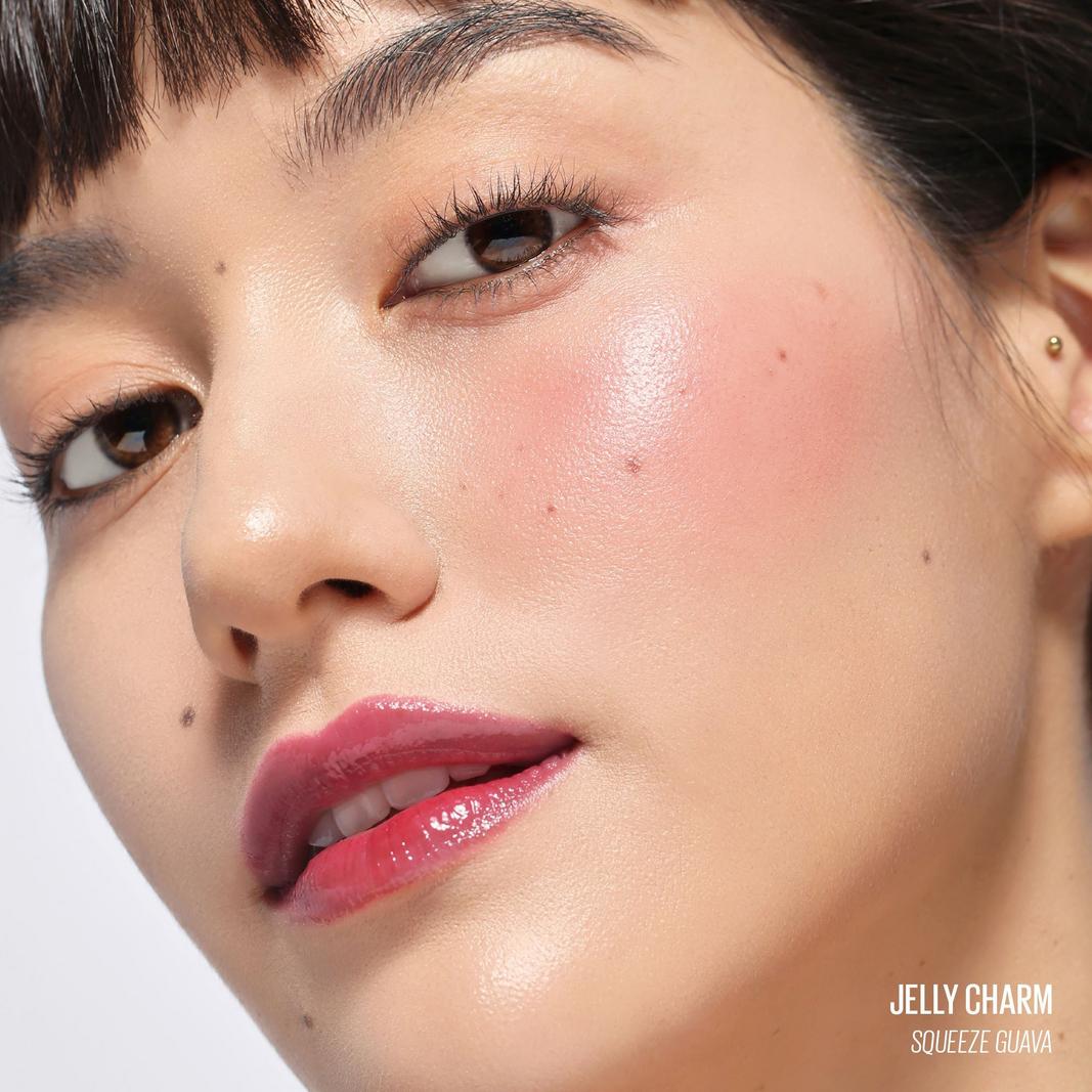 Kaja Jelly Charm Glazed Lip Stain & Blush with Keychain
