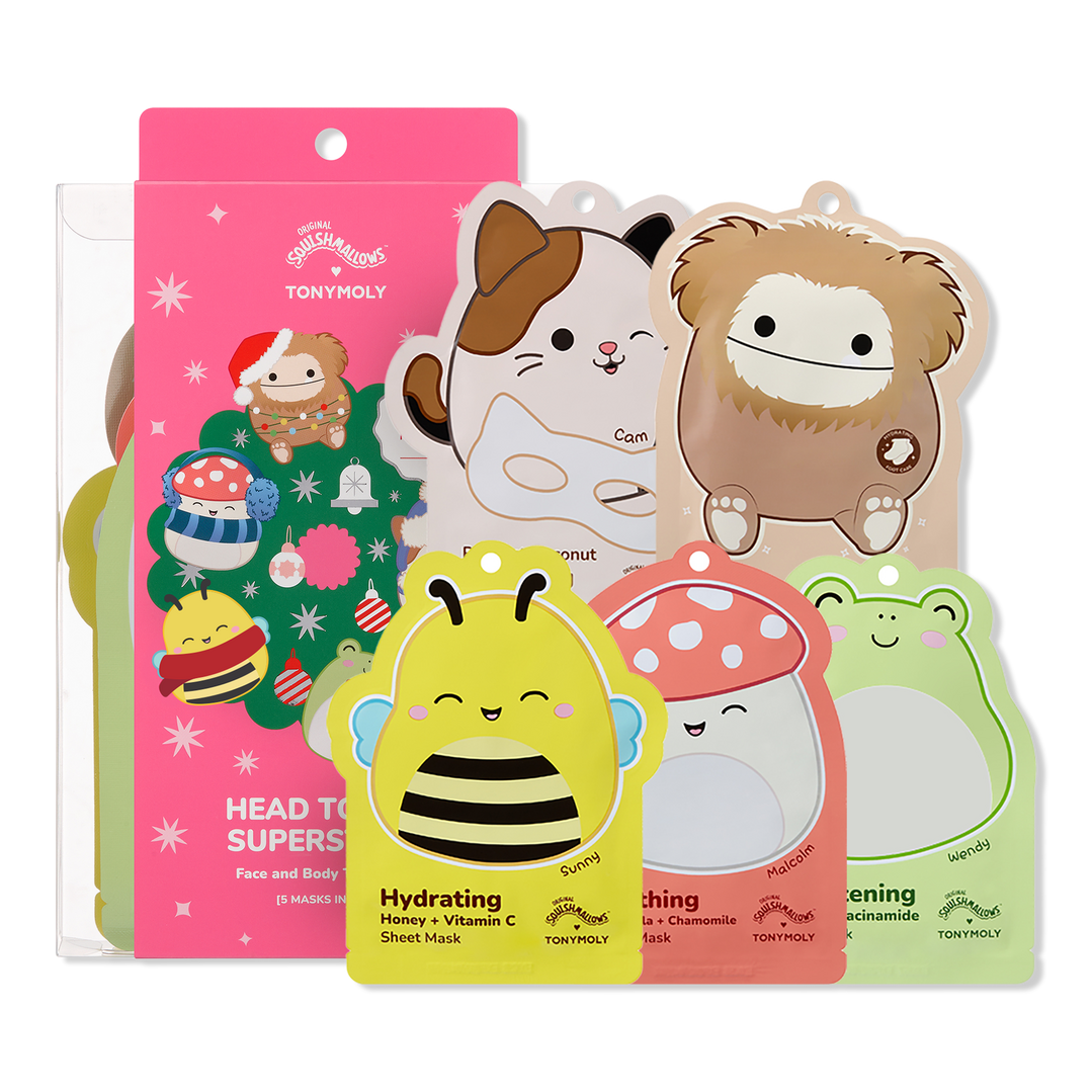 TONYMOLY Squishmallows Head To Toe Superstars Mask Set
