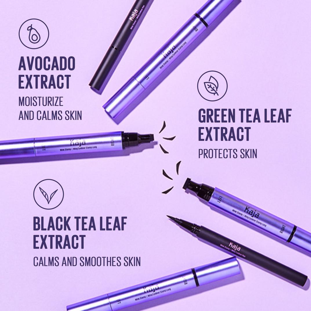 Kaja Wink Stamp Waterproof Winged Eyeliner - Stamp & Liquid Pen