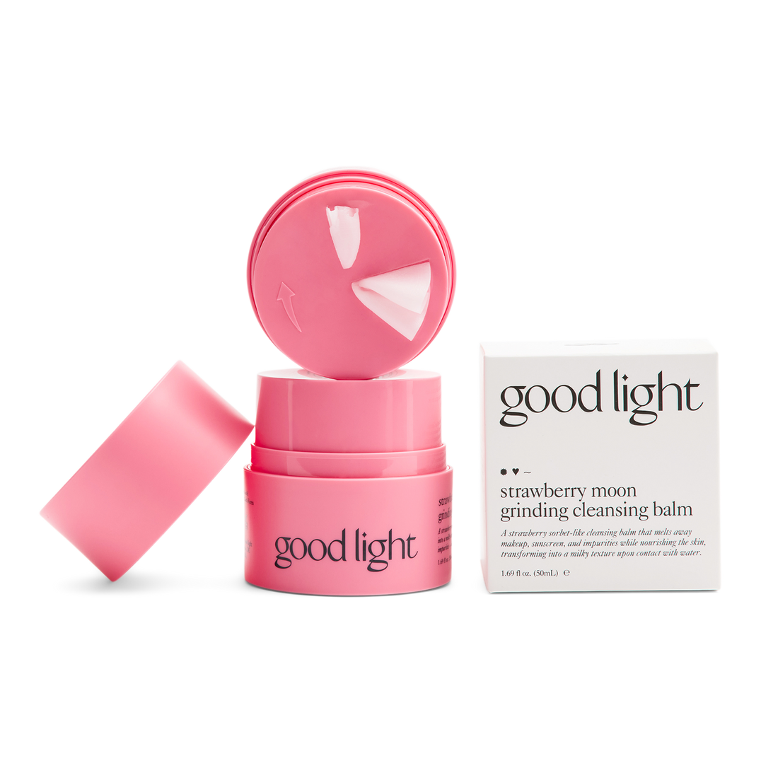 good light Strawberry Moon Grinding Cleansing Balm