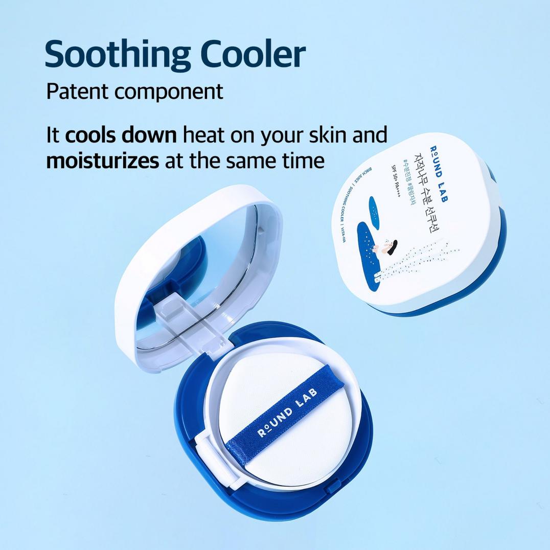 ROUND LAB Birch Juice Moisturizing UVLOCK Sun Cushion SPF 50