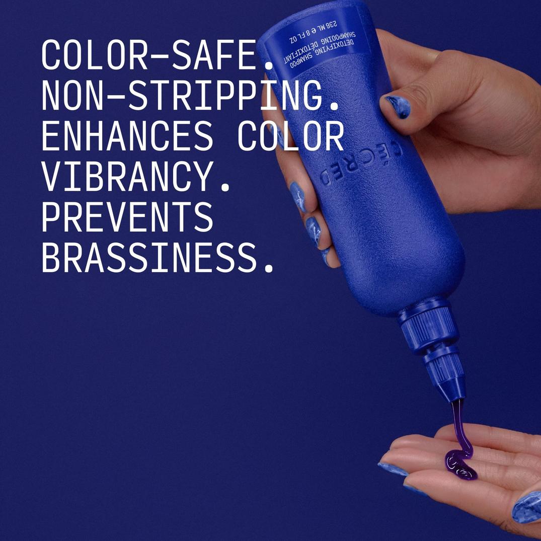 Cecred Detoxifying Shampoo, in use