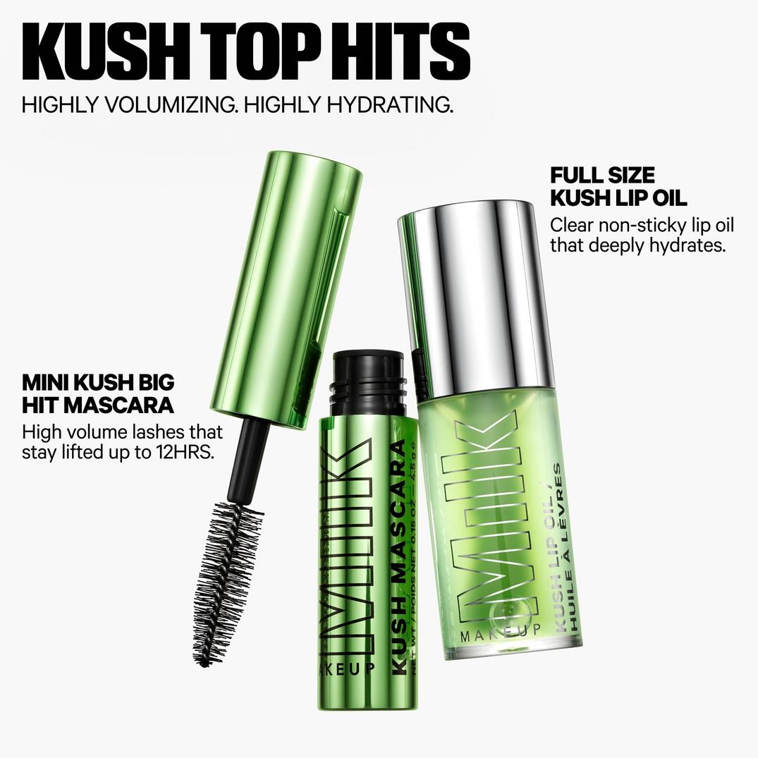 MILK MAKEUP KUSH Top Hits Mini Volumizing Mascara & Full-Size Lip Oil Duo