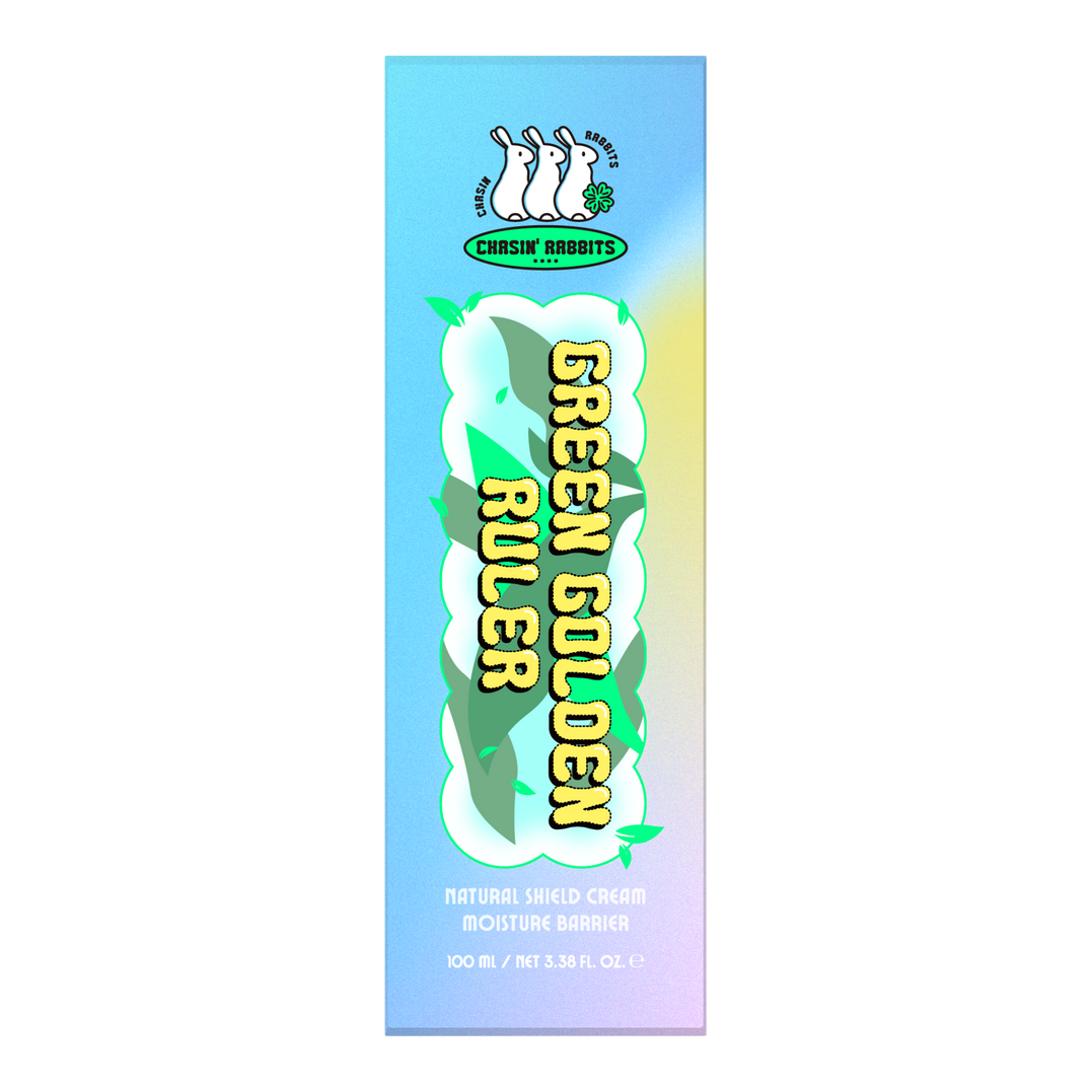 Chasin' Rabbits Green Golden Ruler Cream