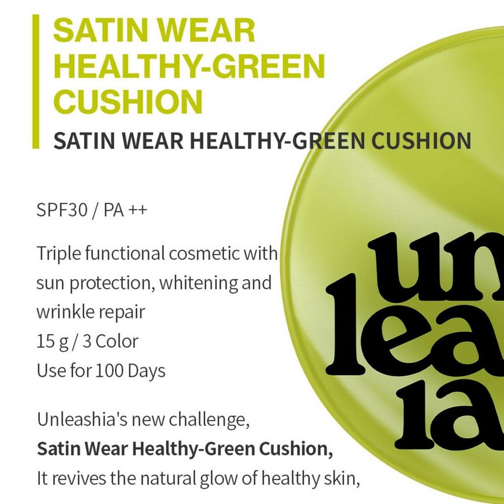 Unleashia Satin Wear Healthy-Green Cushion Foundation