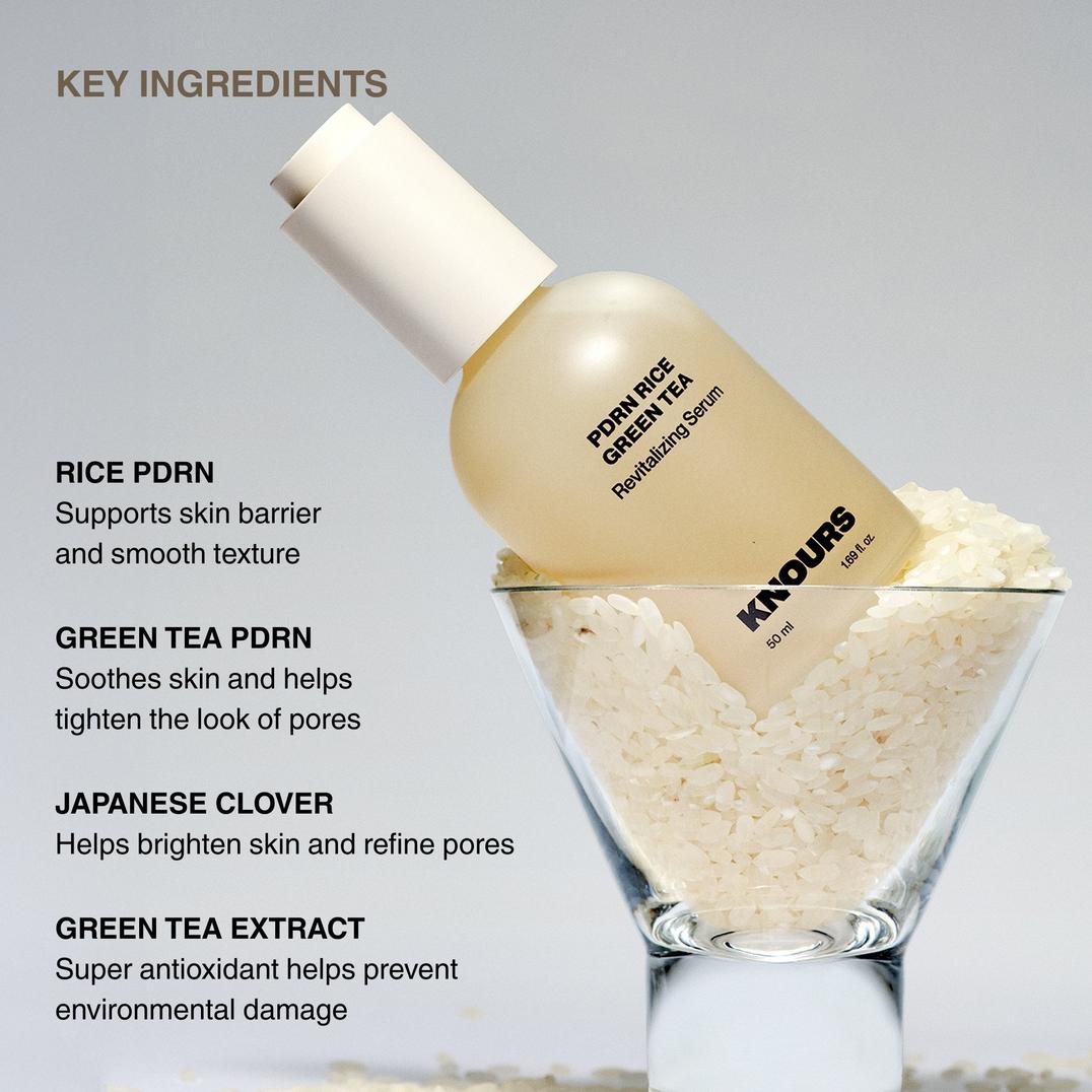 Knours. PDRN Rice & Green Tea Revitalizing Serum