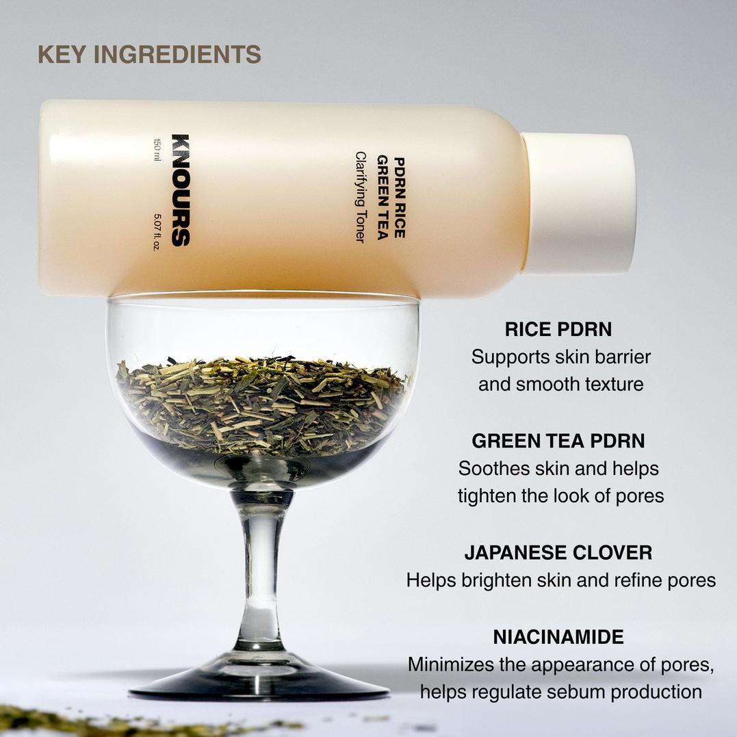 Knours. PDRN Rice & Green Tea Clarifying Toner