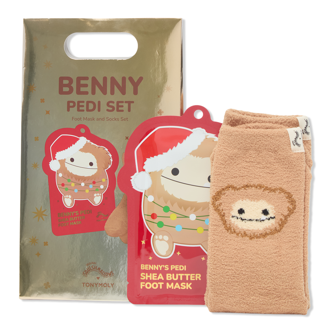 TONYMOLY Squishmallows Benny Foot Mask and Socks Set