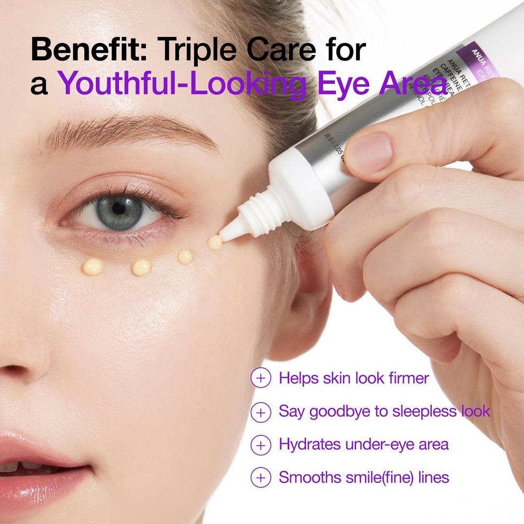 ANUA Retinol 0.1 Caffeine Revitalizing Eye Cream