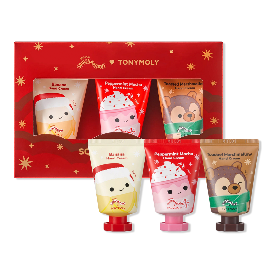 TONYMOLY Squishmallows Hydrating Hand Cream Trio