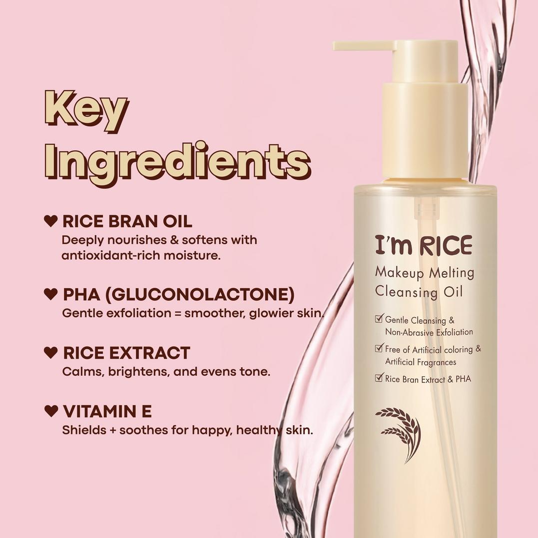 TONYMOLY I'm Rice Makeup Melting Cleansing Oil