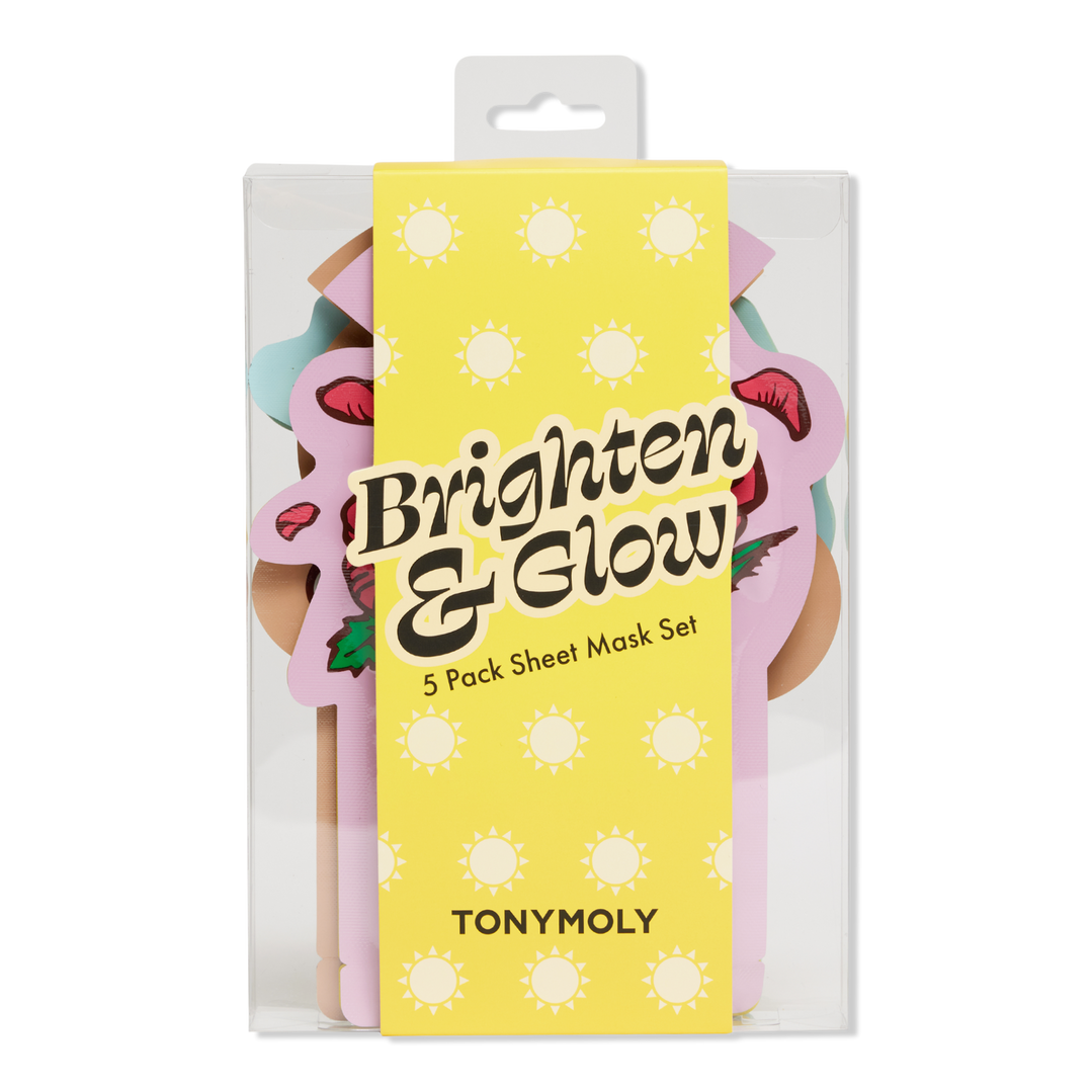 TONYMOLY Brighten and Glow 5 Pack Sheet Mask Set