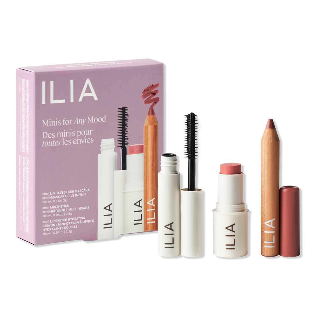 ILIA Minis For Any Mood - Clean Travel Makeup Set
