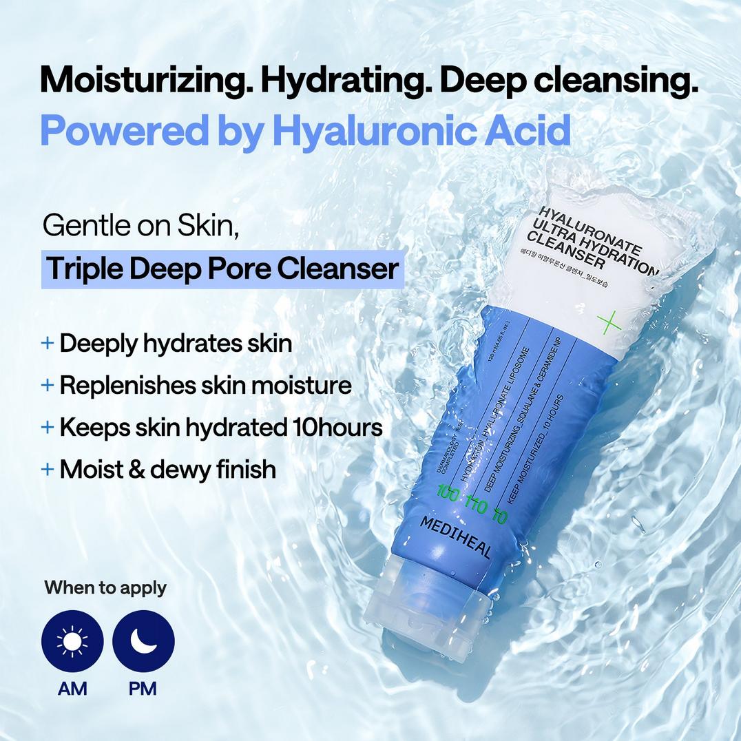 MEDIHEAL Hyaluronate Ultra Hydration Cleanser