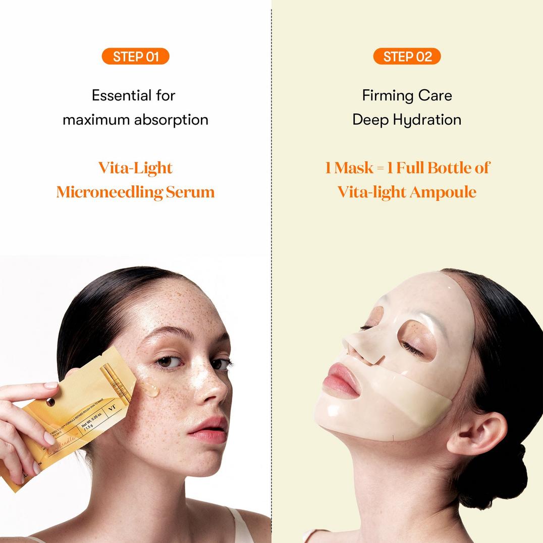 VT Cosmetics Vita-Light Reedle Shot 100 2-Step Hydrogel Mask