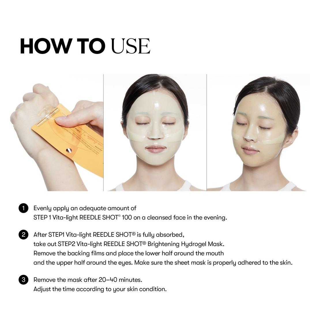 VT Cosmetics Vita-Light Reedle Shot 100 2-Step Hydrogel Mask