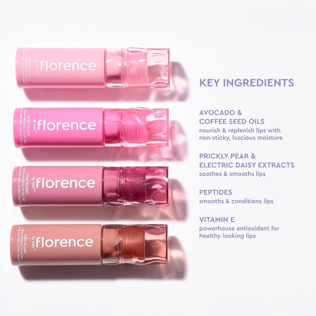 florence by mills Stay Plush Serum Infused Lip Oil Tint