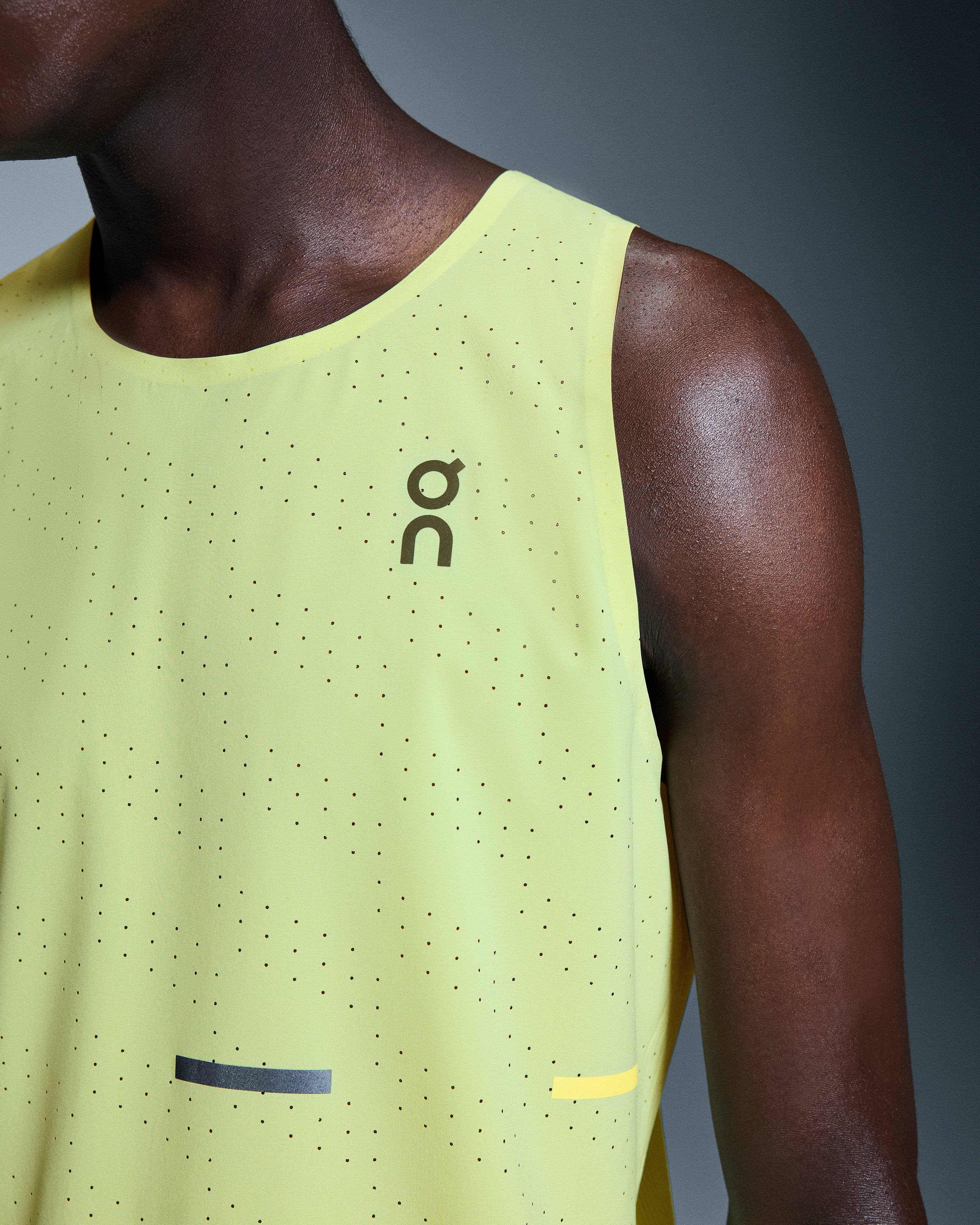 On Race Singlet Limelight