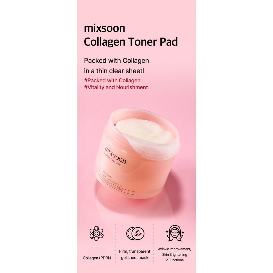 Mixsoon Collagen Hydrating Toner Pad