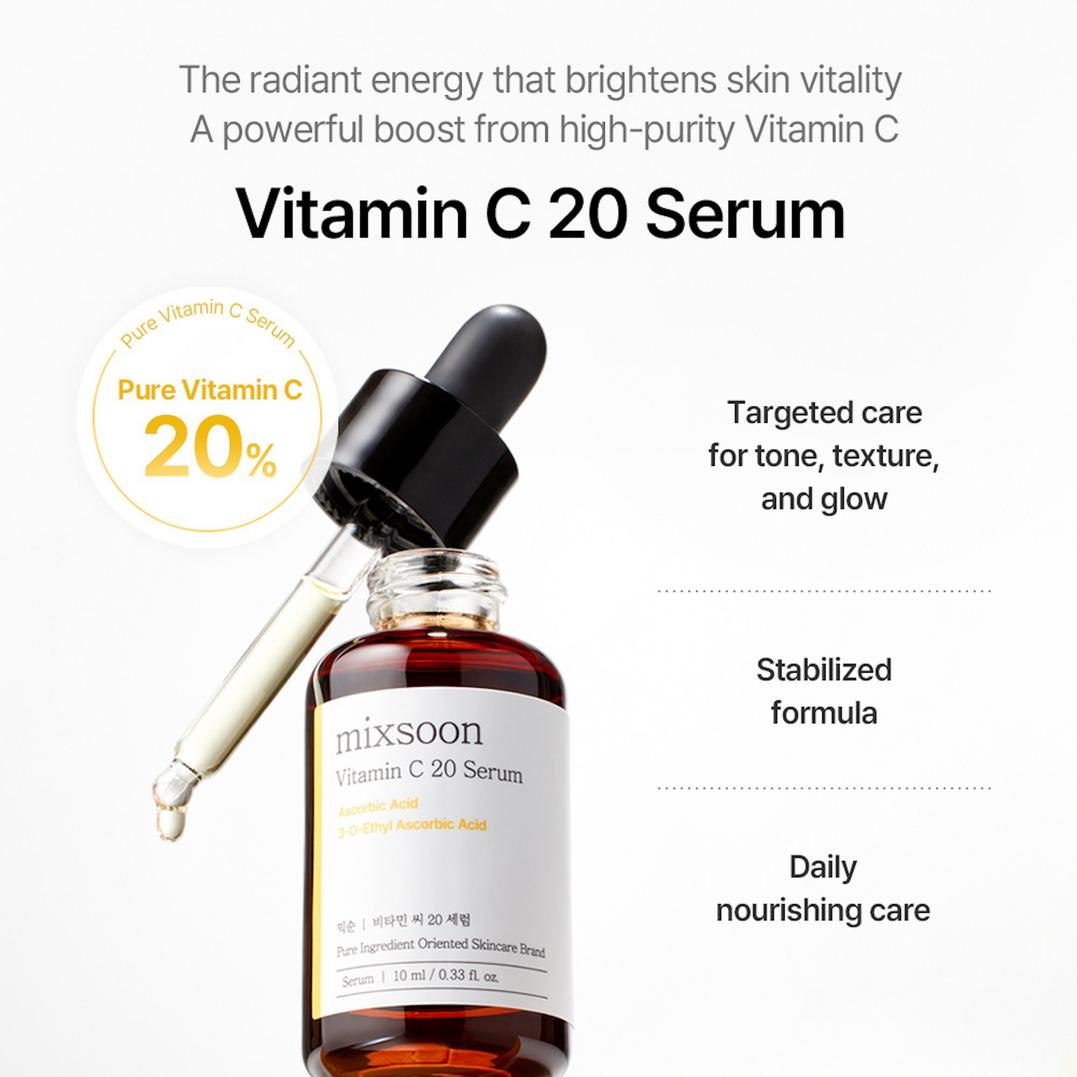 Mixsoon Vitamin C 20% Brightening Serum