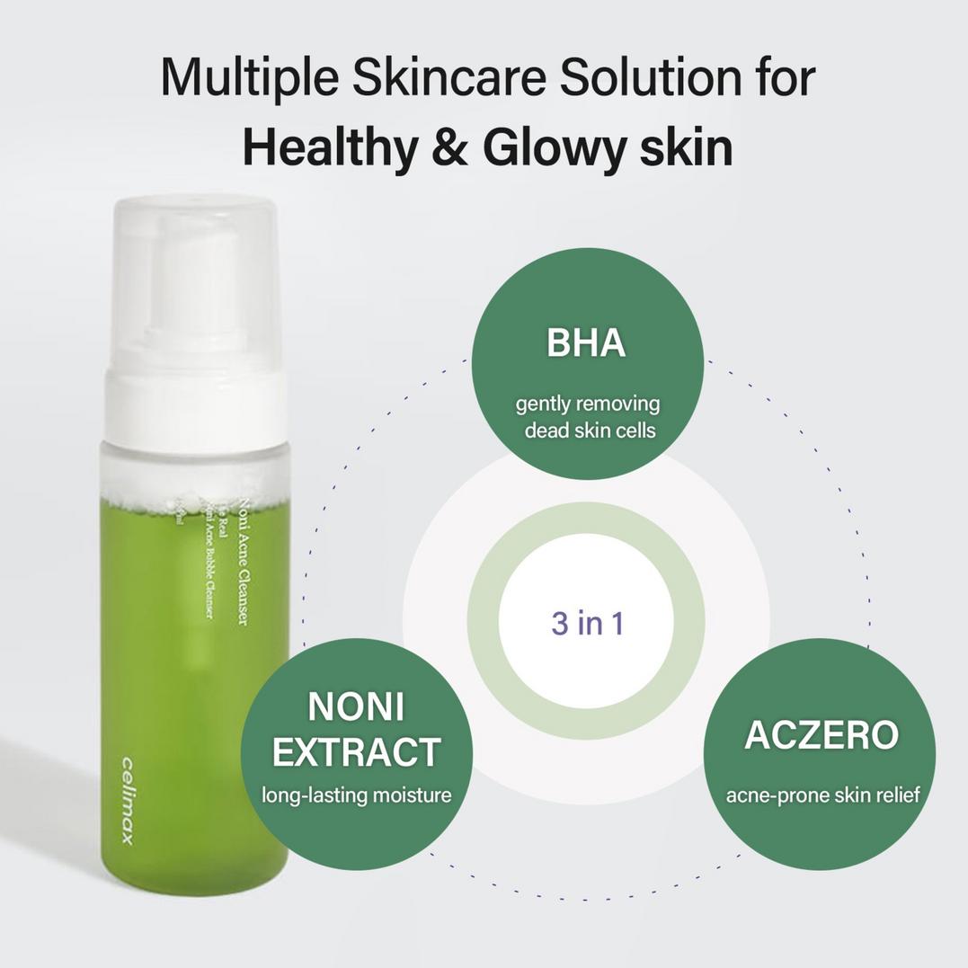 celimax The Real Noni Bubble Foam Face Cleanser
