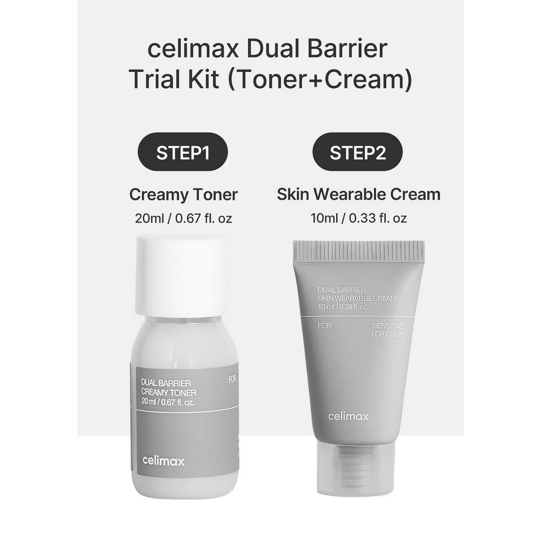 celimax Dual Barrier Toner & Serum Trial Kit