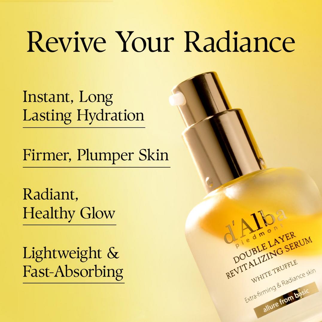 d'Alba Piedmont White Truffle Double Layer Revitalizing Serum