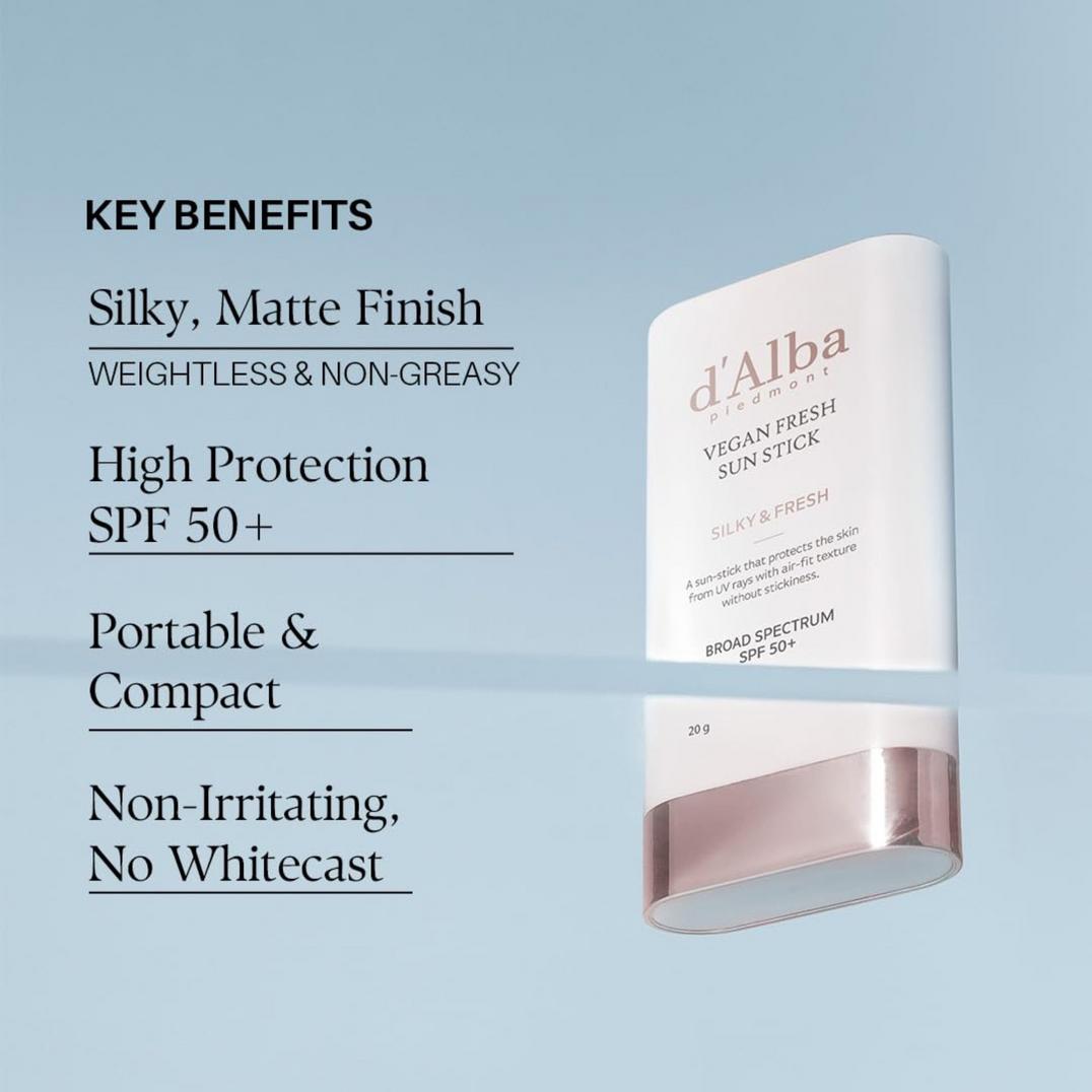 d'Alba Piedmont Vegan Fresh Sun Stick Broad Spectrum 50+