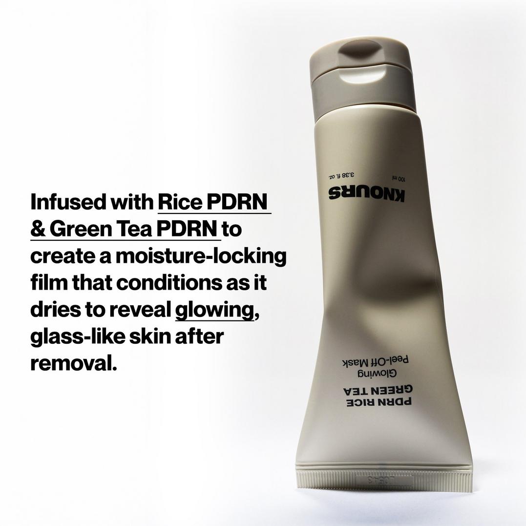 Knours. PDRN Rice & Green Tea Glowing Peel Off Mask