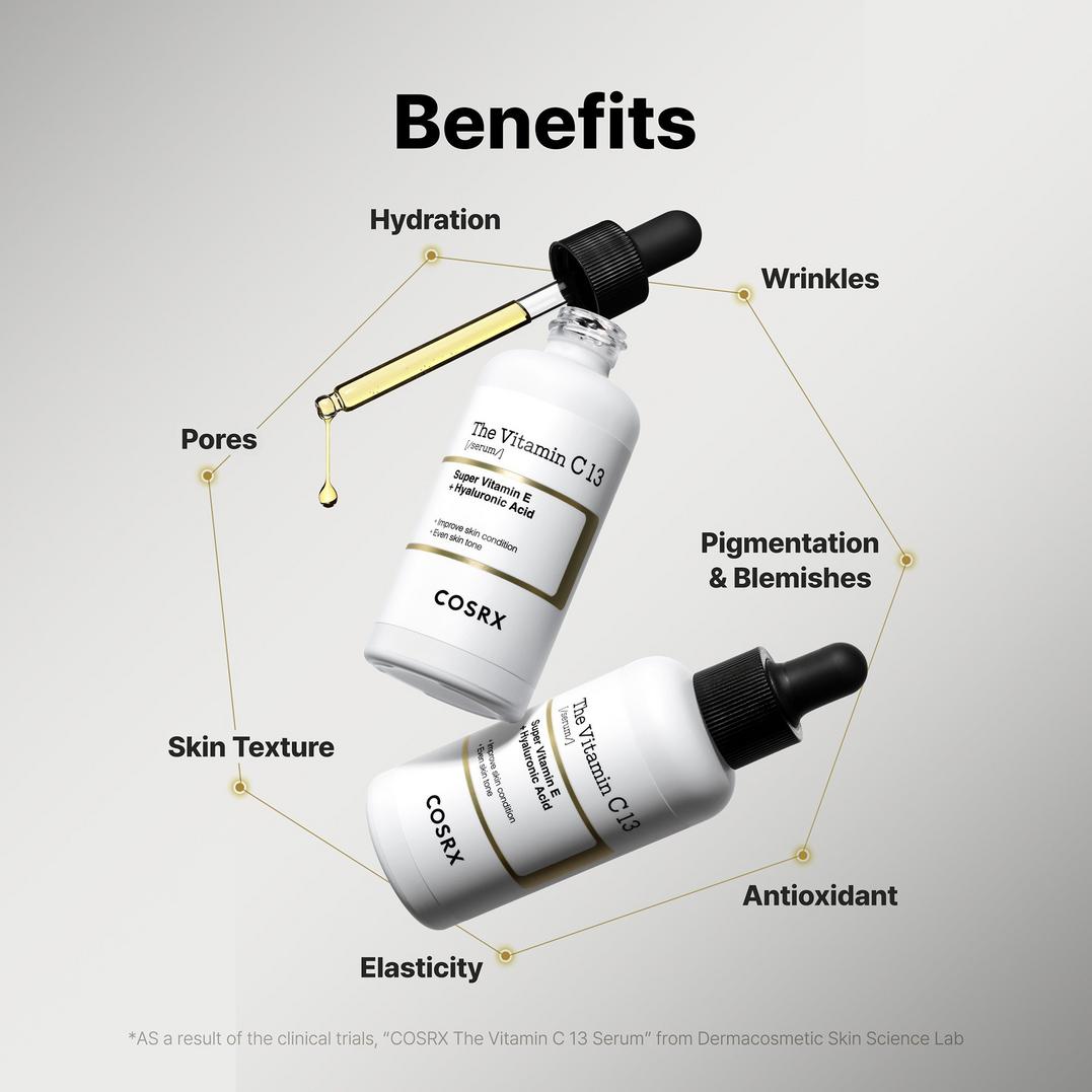 COSRX The Vitamin C 13 Serum with Super Vitamin E & Hyaluronic Acid