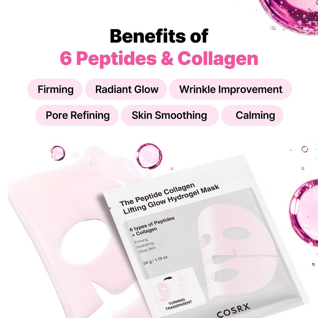 COSRX The Peptide Collagen Lifting Glow Hydrogel Mask