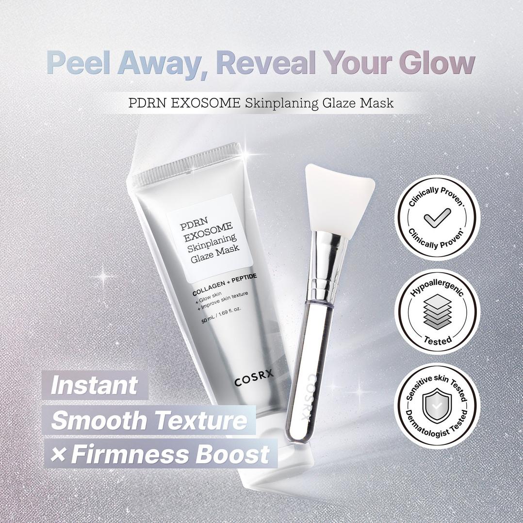 COSRX PDRN Exosome Skinplaning Glaze Mask with Collagen & Peptide