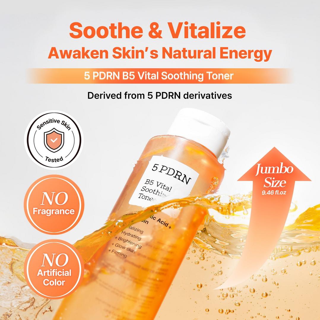 COSRX 5 PDRN B5 Vital Soothing Toner with Hyaluronic Acid & Allantoin